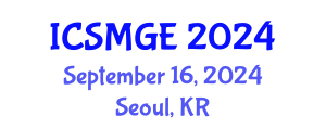 International Conference on Soil Mechanics and Geotechnical Engineering (ICSMGE) September 16, 2024 - Seoul, Republic of Korea