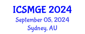 International Conference on Soil Mechanics and Geotechnical Engineering (ICSMGE) September 05, 2024 - Sydney, Australia