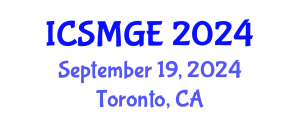 International Conference on Soil Mechanics and Geotechnical Engineering (ICSMGE) September 19, 2024 - Toronto, Canada
