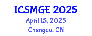 International Conference on Soil Mechanics and Geotechnical Engineering (ICSMGE) April 15, 2025 - Chengdu, China