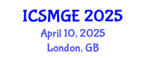 International Conference on Soil Mechanics and Geotechnical Engineering (ICSMGE) April 10, 2025 - London, United Kingdom