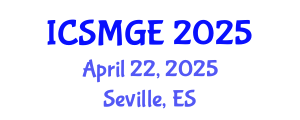 International Conference on Soil Mechanics and Geotechnical Engineering (ICSMGE) April 22, 2025 - Seville, Spain