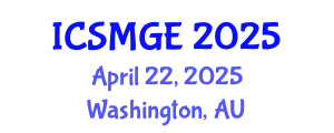 International Conference on Soil Mechanics and Geotechnical Engineering (ICSMGE) April 22, 2025 - Washington, Australia
