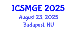 International Conference on Soil Mechanics and Geotechnical Engineering (ICSMGE) August 23, 2025 - Budapest, Hungary