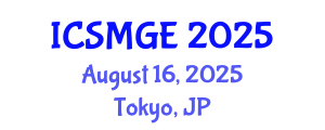 International Conference on Soil Mechanics and Geotechnical Engineering (ICSMGE) August 16, 2025 - Tokyo, Japan