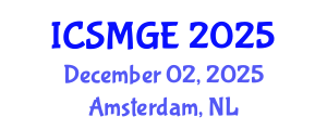 International Conference on Soil Mechanics and Geotechnical Engineering (ICSMGE) December 02, 2025 - Amsterdam, Netherlands