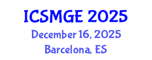 International Conference on Soil Mechanics and Geotechnical Engineering (ICSMGE) December 16, 2025 - Barcelona, Spain
