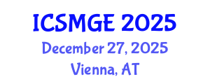 International Conference on Soil Mechanics and Geotechnical Engineering (ICSMGE) December 27, 2025 - Vienna, Austria