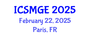 International Conference on Soil Mechanics and Geotechnical Engineering (ICSMGE) February 22, 2025 - Paris, France
