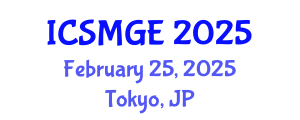 International Conference on Soil Mechanics and Geotechnical Engineering (ICSMGE) February 25, 2025 - Tokyo, Japan