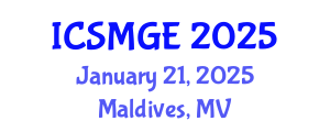 International Conference on Soil Mechanics and Geotechnical Engineering (ICSMGE) January 21, 2025 - Maldives, Maldives