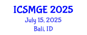 International Conference on Soil Mechanics and Geotechnical Engineering (ICSMGE) July 15, 2025 - Bali, Indonesia