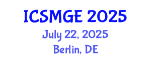 International Conference on Soil Mechanics and Geotechnical Engineering (ICSMGE) July 22, 2025 - Berlin, Germany