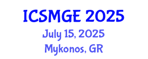 International Conference on Soil Mechanics and Geotechnical Engineering (ICSMGE) July 15, 2025 - Mykonos, Greece