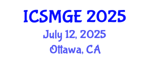 International Conference on Soil Mechanics and Geotechnical Engineering (ICSMGE) July 12, 2025 - Ottawa, Canada