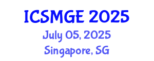 International Conference on Soil Mechanics and Geotechnical Engineering (ICSMGE) July 05, 2025 - Singapore, Singapore