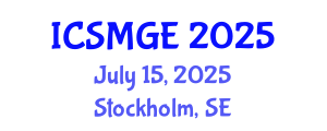 International Conference on Soil Mechanics and Geotechnical Engineering (ICSMGE) July 15, 2025 - Stockholm, Sweden