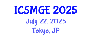 International Conference on Soil Mechanics and Geotechnical Engineering (ICSMGE) July 22, 2025 - Tokyo, Japan