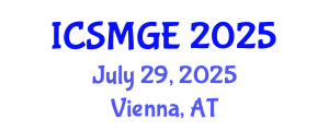 International Conference on Soil Mechanics and Geotechnical Engineering (ICSMGE) July 29, 2025 - Vienna, Austria