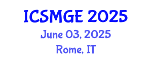 International Conference on Soil Mechanics and Geotechnical Engineering (ICSMGE) June 03, 2025 - Rome, Italy