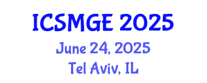 International Conference on Soil Mechanics and Geotechnical Engineering (ICSMGE) June 24, 2025 - Tel Aviv, Israel