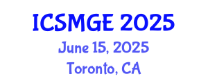 International Conference on Soil Mechanics and Geotechnical Engineering (ICSMGE) June 15, 2025 - Toronto, Canada