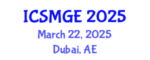 International Conference on Soil Mechanics and Geotechnical Engineering (ICSMGE) March 22, 2025 - Dubai, United Arab Emirates