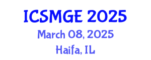 International Conference on Soil Mechanics and Geotechnical Engineering (ICSMGE) March 08, 2025 - Haifa, Israel