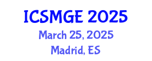 International Conference on Soil Mechanics and Geotechnical Engineering (ICSMGE) March 25, 2025 - Madrid, Spain