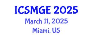 International Conference on Soil Mechanics and Geotechnical Engineering (ICSMGE) March 11, 2025 - Miami, United States