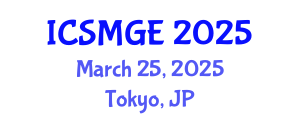 International Conference on Soil Mechanics and Geotechnical Engineering (ICSMGE) March 25, 2025 - Tokyo, Japan