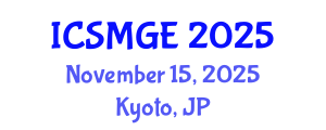 International Conference on Soil Mechanics and Geotechnical Engineering (ICSMGE) November 15, 2025 - Kyoto, Japan