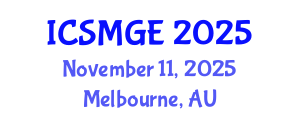 International Conference on Soil Mechanics and Geotechnical Engineering (ICSMGE) November 11, 2025 - Melbourne, Australia