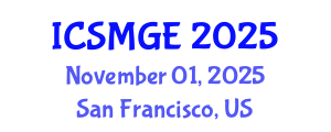 International Conference on Soil Mechanics and Geotechnical Engineering (ICSMGE) November 01, 2025 - San Francisco, United States