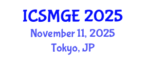 International Conference on Soil Mechanics and Geotechnical Engineering (ICSMGE) November 11, 2025 - Tokyo, Japan