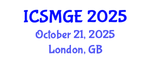 International Conference on Soil Mechanics and Geotechnical Engineering (ICSMGE) October 21, 2025 - London, United Kingdom