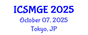 International Conference on Soil Mechanics and Geotechnical Engineering (ICSMGE) October 07, 2025 - Tokyo, Japan