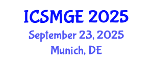 International Conference on Soil Mechanics and Geotechnical Engineering (ICSMGE) September 23, 2025 - Munich, Germany