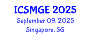 International Conference on Soil Mechanics and Geotechnical Engineering (ICSMGE) September 09, 2025 - Singapore, Singapore
