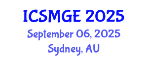 International Conference on Soil Mechanics and Geotechnical Engineering (ICSMGE) September 06, 2025 - Sydney, Australia