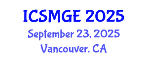 International Conference on Soil Mechanics and Geotechnical Engineering (ICSMGE) September 23, 2025 - Vancouver, Canada