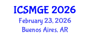 International Conference on Soil Mechanics and Geotechnical Engineering (ICSMGE) February 23, 2026 - Buenos Aires, Argentina