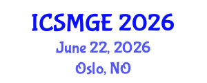 International Conference on Soil Mechanics and Geotechnical Engineering (ICSMGE) June 22, 2026 - Oslo, Norway