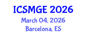 International Conference on Soil Mechanics and Geotechnical Engineering (ICSMGE) March 04, 2026 - Barcelona, Spain