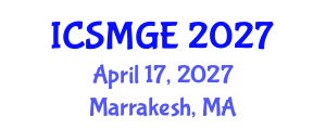 International Conference on Soil Mechanics and Geotechnical Engineering (ICSMGE) April 17, 2027 - Marrakesh, Morocco