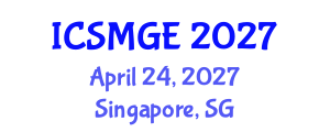 International Conference on Soil Mechanics and Geotechnical Engineering (ICSMGE) April 24, 2027 - Singapore, Singapore