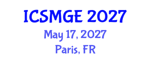 International Conference on Soil Mechanics and Geotechnical Engineering (ICSMGE) May 17, 2027 - Paris, France