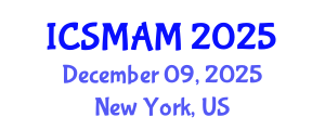 International Conference on Soil Microbiology and Agricultural Microbiology (ICSMAM) December 09, 2025 - New York, United States