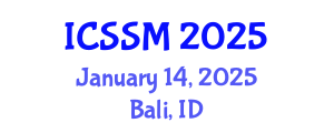 International Conference on Soil Science and Management (ICSSM) January 14, 2025 - Bali, Indonesia
