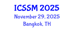 International Conference on Soil Science and Management (ICSSM) November 29, 2025 - Bangkok, Thailand
